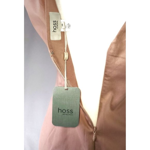 Hoss Intropia Sheath Dress Nude Pink Coral Business Cocktail Party Dress Small - Picture 7 of 8